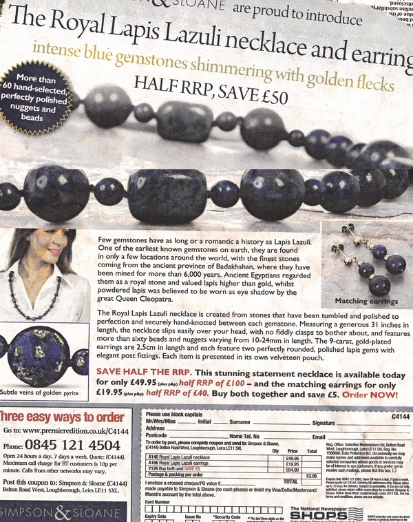 Lapis Necklace Offer