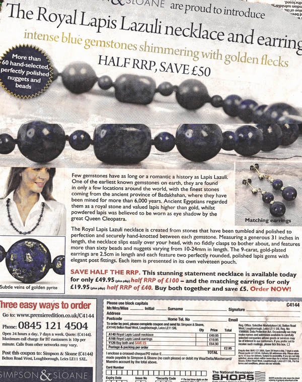 Lapis Necklace Offer