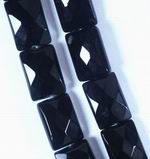 Beautiful Faceted Black Jet Cushion Bead Stand