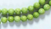 Vivid Green 8mm Gaspeite Beads