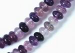 Pretty Rainbow Flourite Rondelle Bead Strand