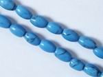 Beautiful Blue Turquoise Barrel Bead Strand