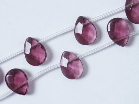 Majestic Purple Quartz Faceted Briolette Beads