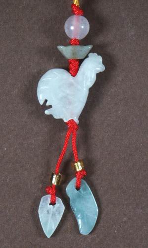 Chinese New Year of the Rooster Jade Pendant