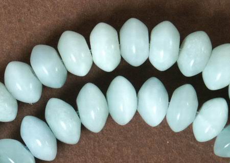 Jungle Amazonite Jade Rondelle Beads