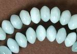 Jungle Amazonite Jade Rondelle Beads