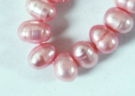 Blush Pink Teardrop Pearl Strand