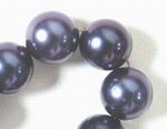 Large 12mm Purple-Blue Shell Beads