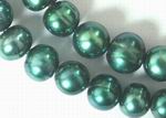 Beautiful 8mm Dark-Green Pearl Strand