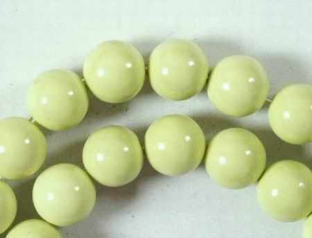 Lime Lemon Turquoise Bead Strand