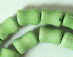 Unusual Gaspeite Bone-Shape Bead Strand