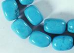 10 Blue Chinese Turquoise Nugget Beads