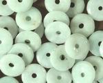 Natural Lustrous Jade Button Beads -50 x 9mm