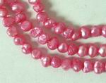 Lipstick Pink Biwa Pearls - For Great Jewellery!