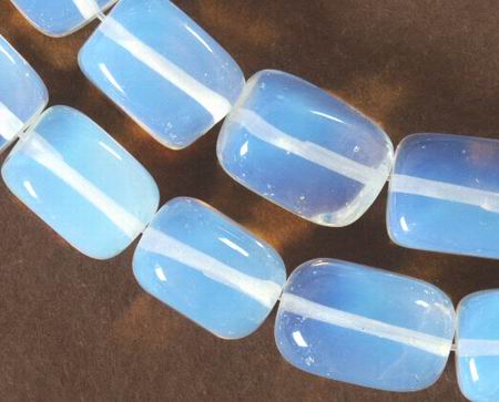 Chunky Opalite Moonstone Nugget Beads