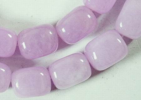 Large Lavender Jade Nugget Bead Strand