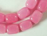 Large Parasol Pink Jade Nugget Beads