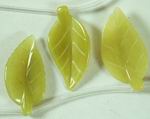 Carved Lemon Jade Leaf Bead Stand