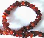 Red  Carnelian Heishi Bead Strand - for confidence