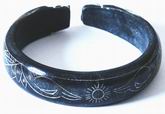 Chunky Chinese Mountain Jade Bangle