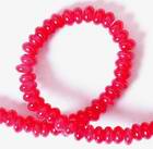 130 Majestic Red Jade Rondelle Bead Strand