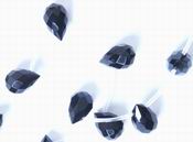 Faceted Teardrop Black Quartz Bead Strand