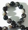 Beautiful Saturn-Stripped 8mm Agate Bead