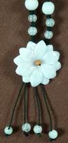 Beautiful Chinese Jade Flower Necklace