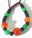 Ravishing Jade, Carnelian, & Onyx Bracelet