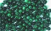 100 Dark Forest Green Chinese Jade Beads - 6mm or 8mm