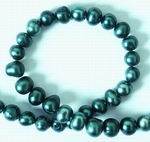 Rich 6mm Dark-Green Pearls