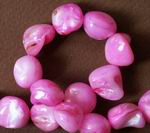 Baby Pink Mother-of-Pearl Nugget Bead Strand