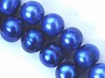 Large Peacock Blue Pearl Strand - 11mm