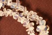 Light Yellow Opalite Moonstone Chip Strand - Long 34-in