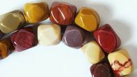 Hefty Desert Australian Mookaite Faceted Nuggets Beads