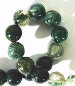 Beautiful Mint Moss Agate Beads 4mm or 8mm