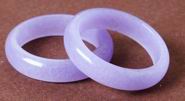 Slinky Chinese Lavender Jade Ring