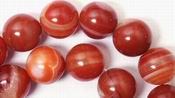 14 Large 14mm Carnelian Beads