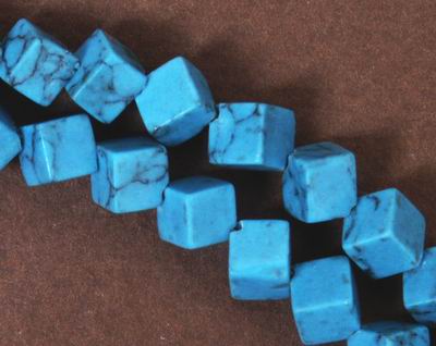 Turquoise Rhombus Bead Strand