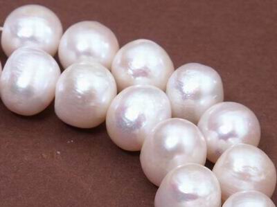 Massive Large Pearl Bead Strand - 12mm