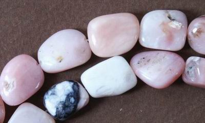 Seductive Pink Peruvian Opal Nugget Beads