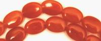 Sensuous Orange Aventurine Oval Beads