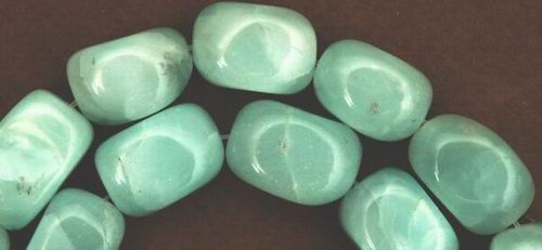 28 Lake-Blue Aquamarine Nugget Beads