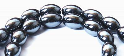 Hematite Barrel Bead Strand