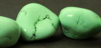 6 Huge Gaspeite Nugget Beads