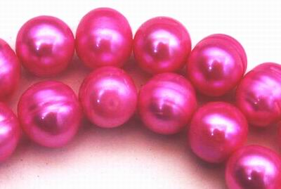 Beautiful 8mm Lipstick Pink Pearl Strand