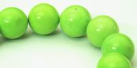 Lavish Apple Green Gaspeite Beads - Large 14mm