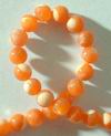 Orange Mother-of-Pearl Bead Strand - 4mm