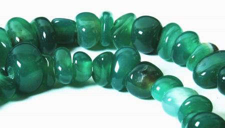 Mint Green Carnelian Heishi Bead Strand