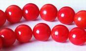 Fire Engine Red Coral Beads - 3mm or 6mm